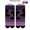 Evil AF Unicorn Crew Socks