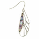 Abalone Butterfly Wings Silver Earrings