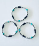 Hematite & Metal Bead Bracelet