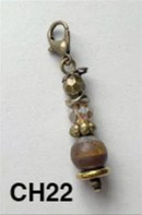 Bronze Stone Charms