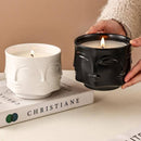 Buddha Lavender Scented Soy Candle - Black