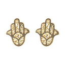 Sterling Gold Studs Hamsa