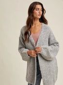 Oversized Brushed Sweater Cardigan